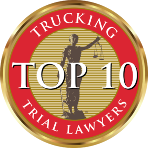 Top 10 Trucking Trial Lawyers Badge Trucking top 10