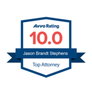 Truck Accident and Personal Injury Lawyer Jason Stephens is rated 10 out of 10 on Avvo